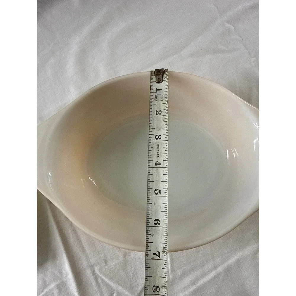 Pyrex Butterfly Gold 043 Oval Casserole Dish with Lid 1.5 QT Yellow Vintage MCM